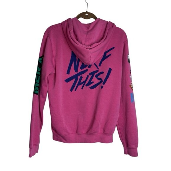 J!NX Hoodie Overwatch D.VA Ultimate Mens Sz Small Pink - Picture 2 of 13